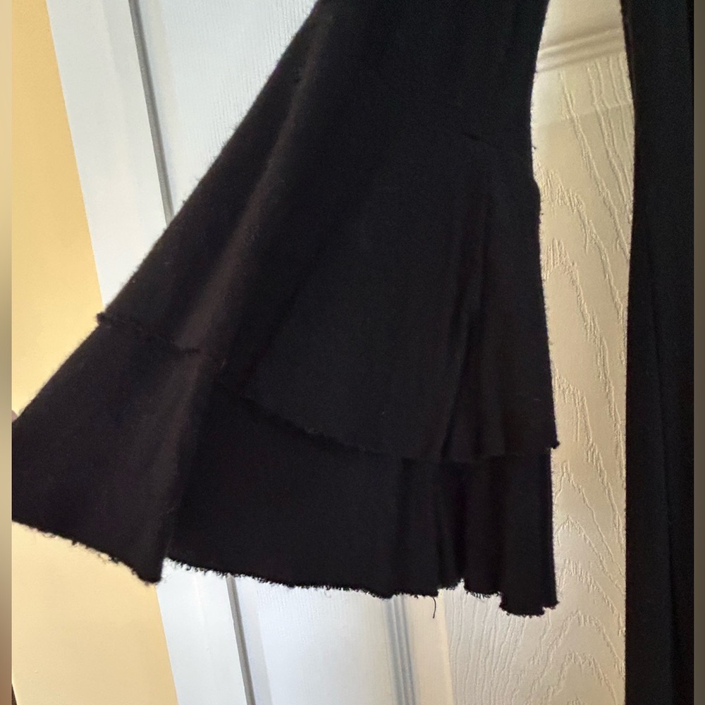 Cold Shoulder Black Long Sleeve Dress - Picture 2 of 4
